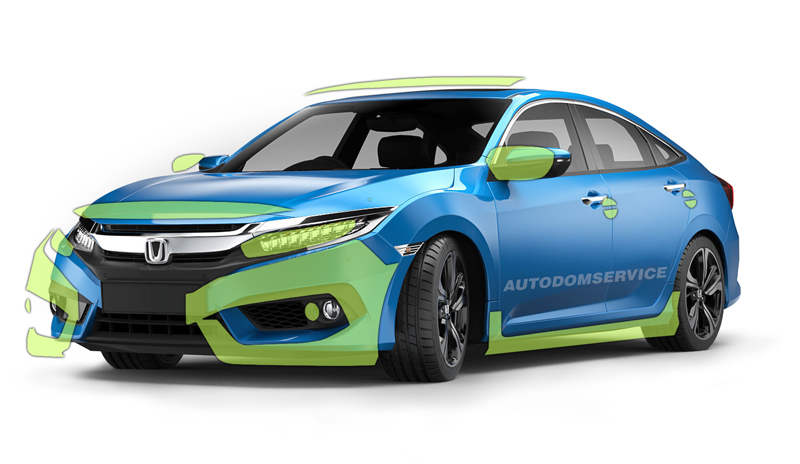 Оклейка деталей авто Оклейка деталей авто пленкой